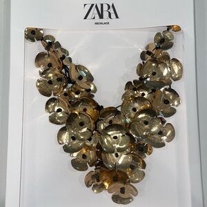 Zara Gold Floral Necklace